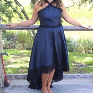 Monique Lhuillier High/Low Mikado Gown NWOT